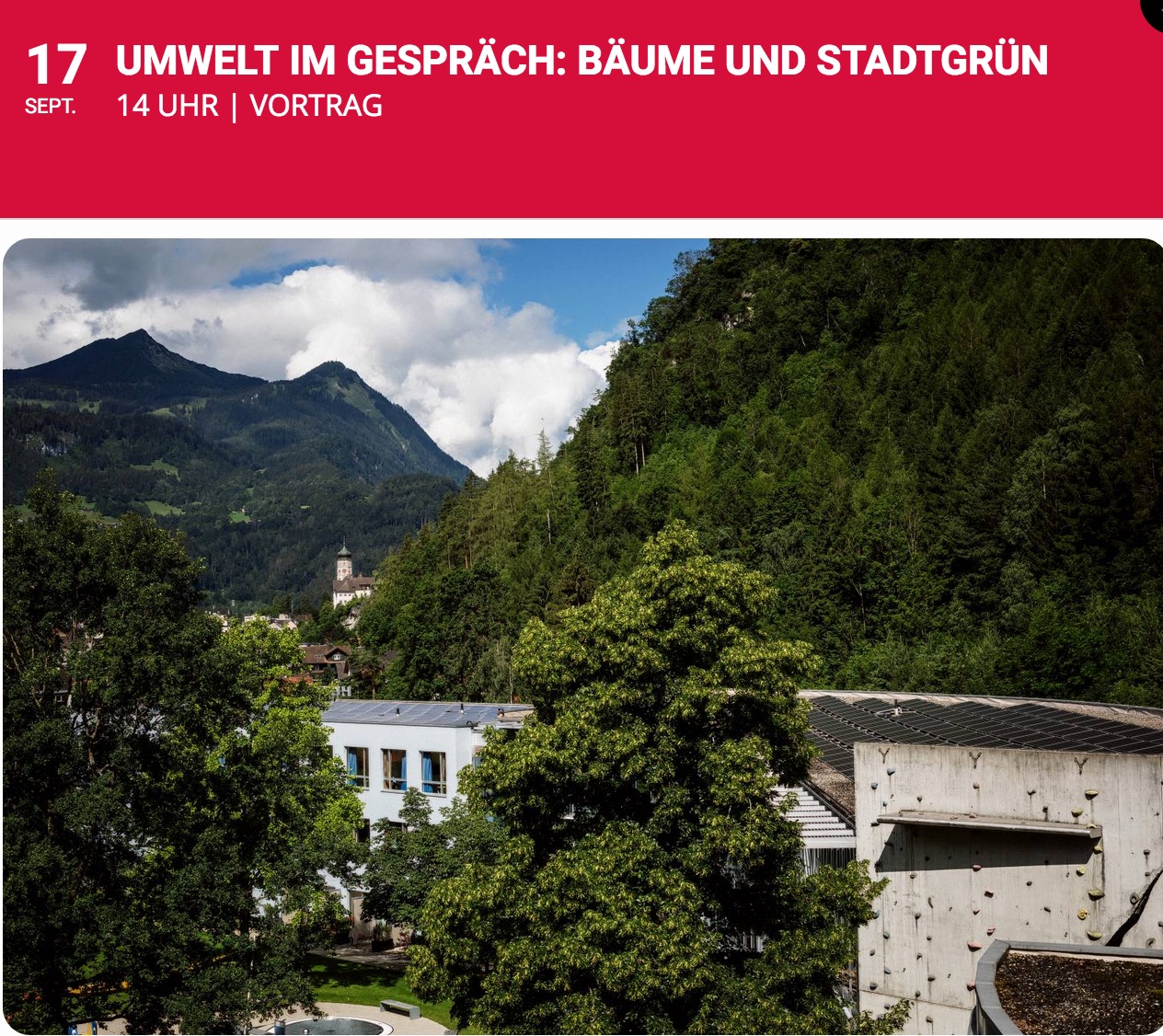 Bildvortrag „BÄUME UND STADTGRÜN“ 17.Sept.2022, Bludenz Rathaus