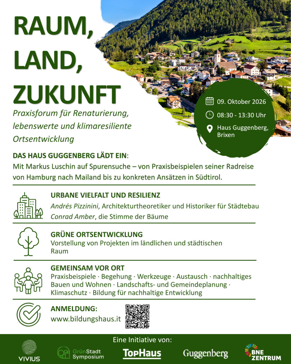 GRÜNLÖSUNGEN FÜR BRIXEN (I), 9. OKT. 2026