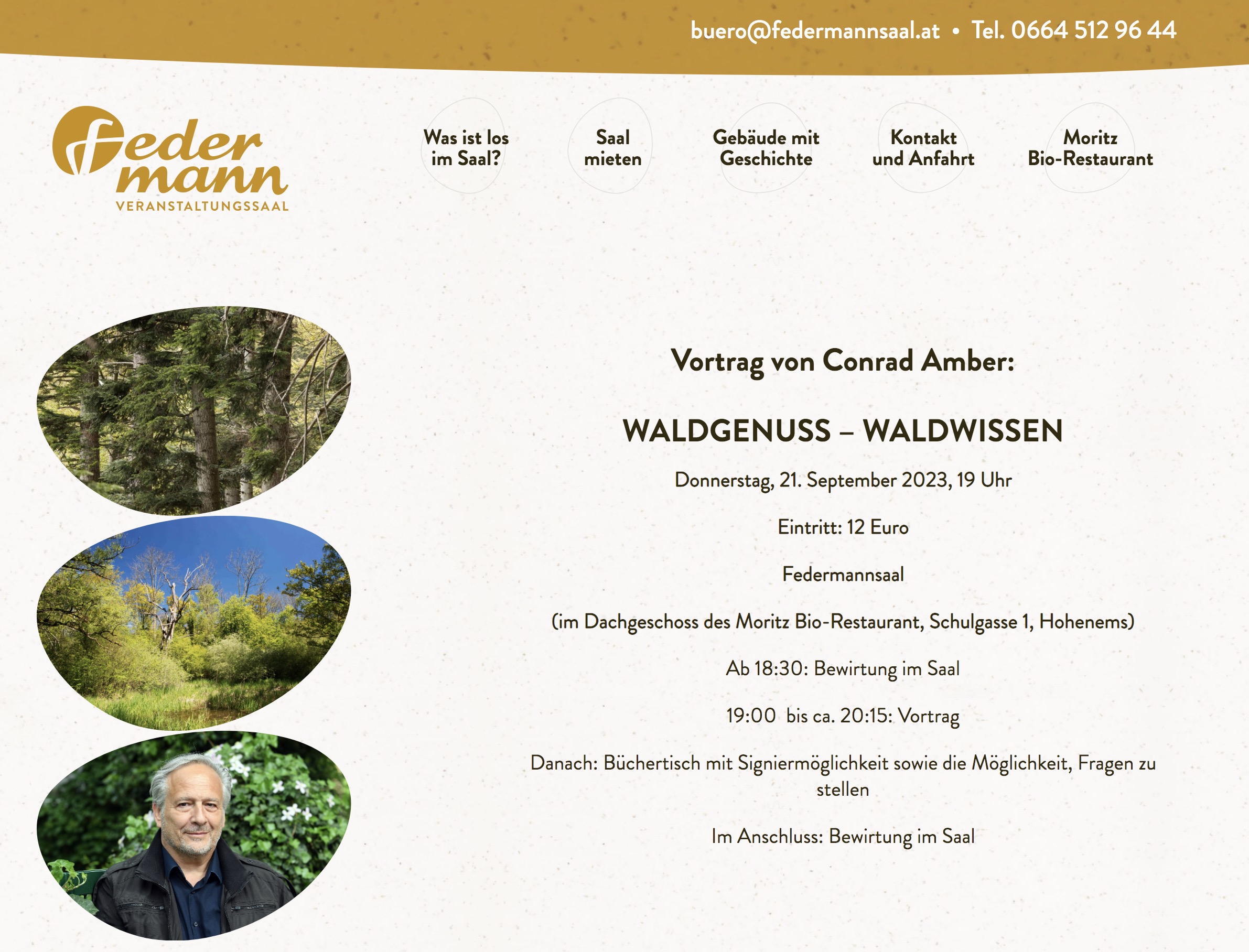 BILDVORTRAG : WALDWISSEN-WALDGENUSS, Hohenems, 21.9.2023